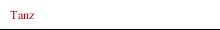 Tanz