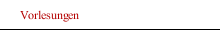 Vorlesungen