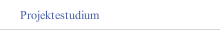 Projektestudium