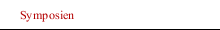 Symposien