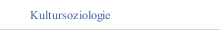 Kultursoziologie