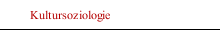 Kultursoziologie