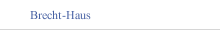 Brecht-Haus