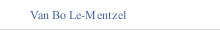 Van Bo Le-Mentzel